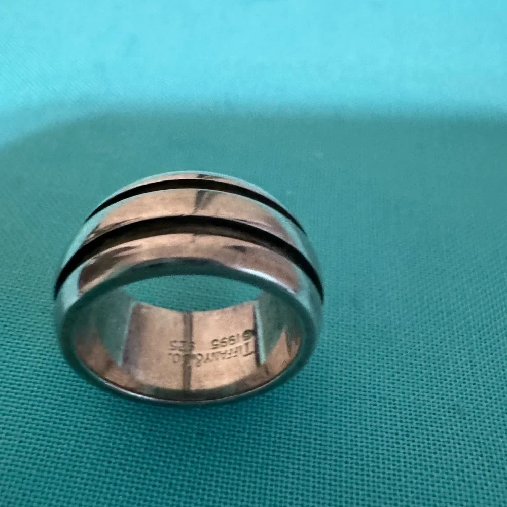 Tiffany Sterling Silver Double Channel Ring